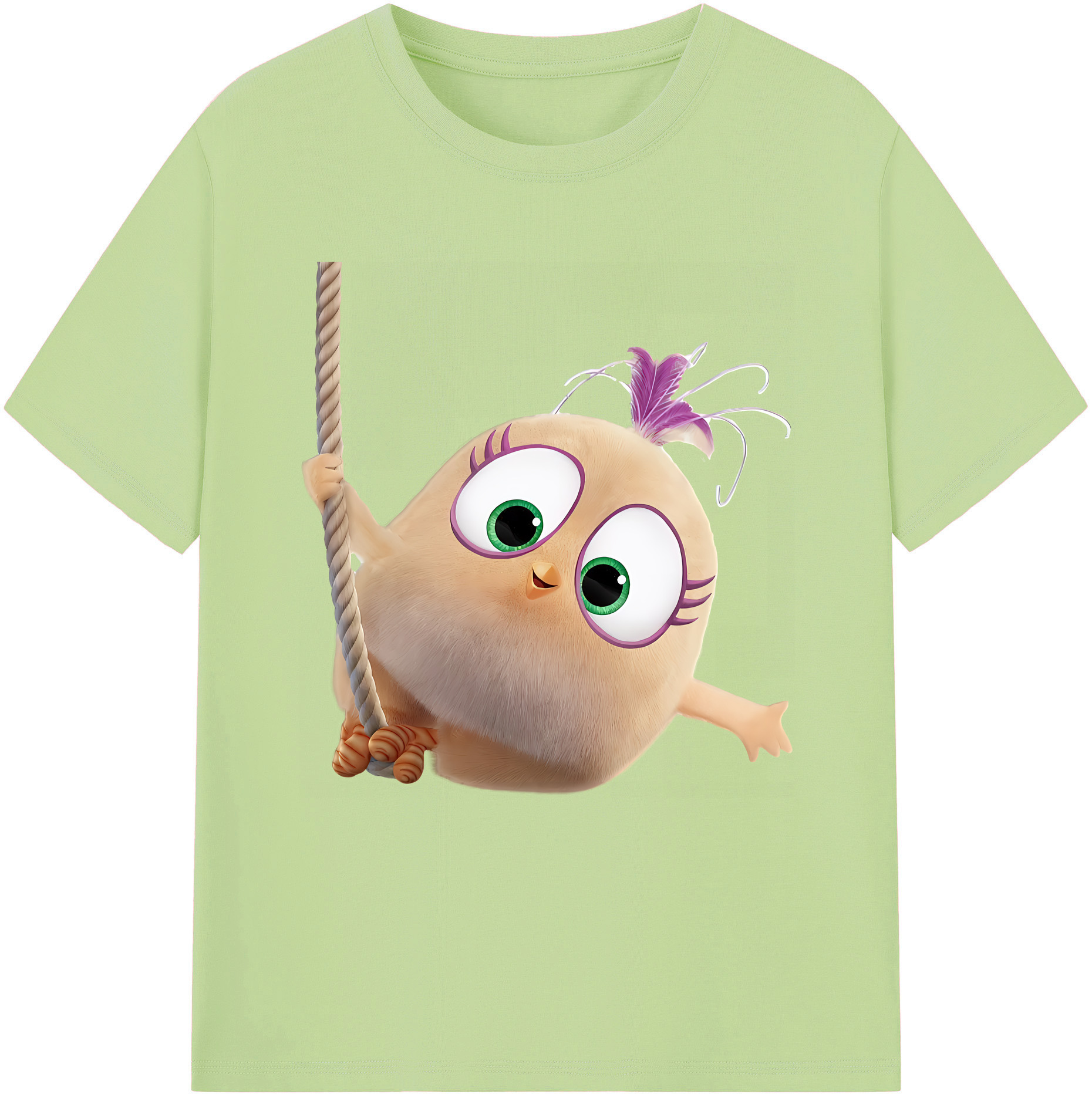 （画像用） Angry Birds アングリーバード 綿100％半袖Tシャツ（フロントプリント）